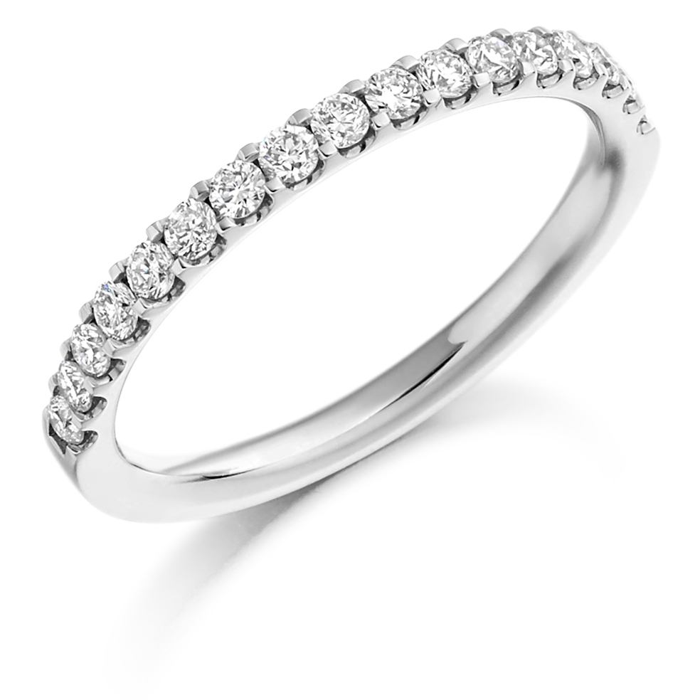 Half Eternity Ring With Engagment Ring Half Eternity Ring With Engagment Ring